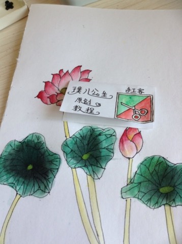 水彩荷花 第26步