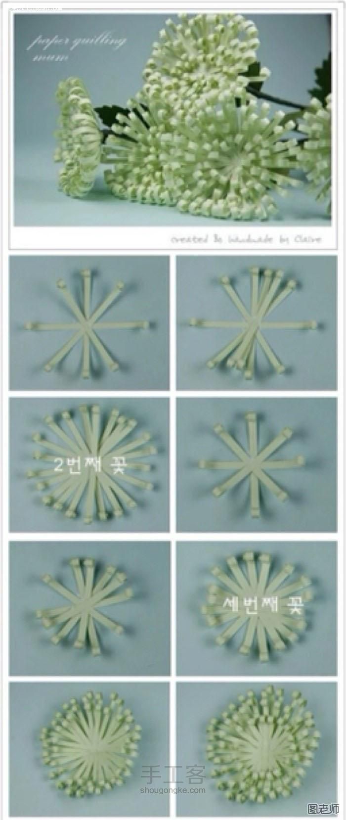 【转载】美哒哒的花儿，自己动手哦~ 第2步