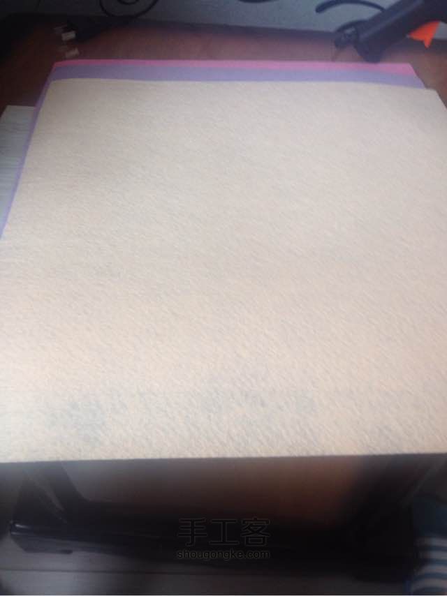 DIY不织布手工茶杯垫 物品垫 第3步
