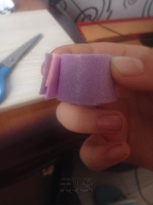 DIY不织布手工茶杯垫 物品垫 第11步