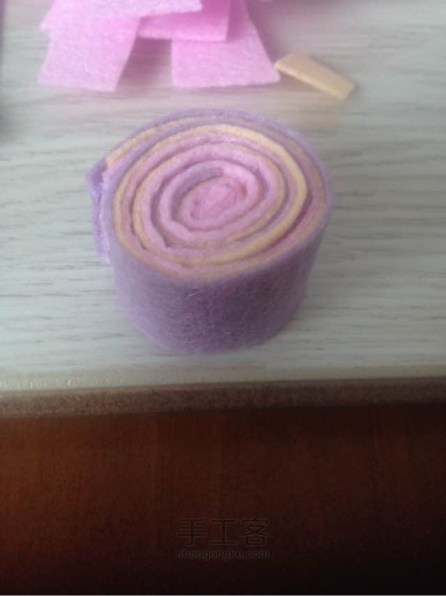 DIY不织布手工茶杯垫 物品垫 第13步