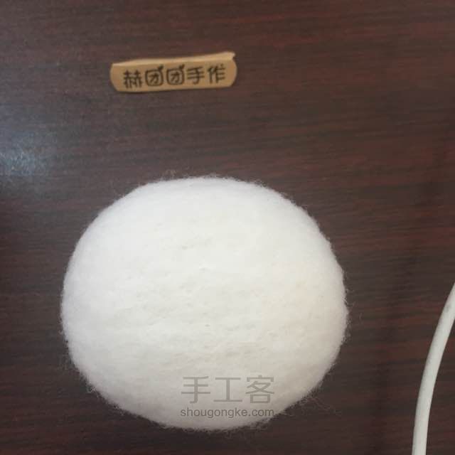 羊毛毡kt猫kitty制作教程基础教程 第2步