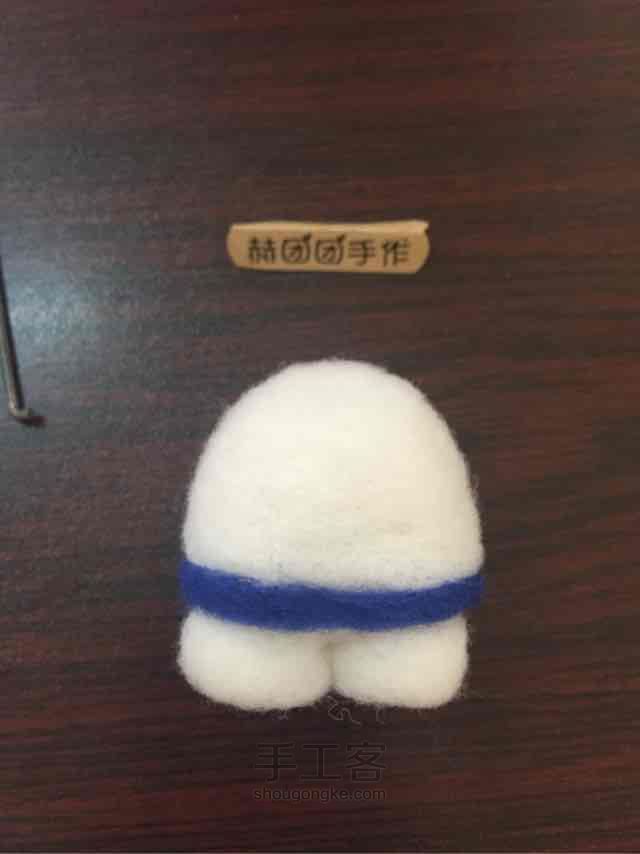羊毛毡kt猫kitty制作教程基础教程 第9步
