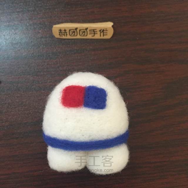 羊毛毡kt猫kitty制作教程基础教程 第10步
