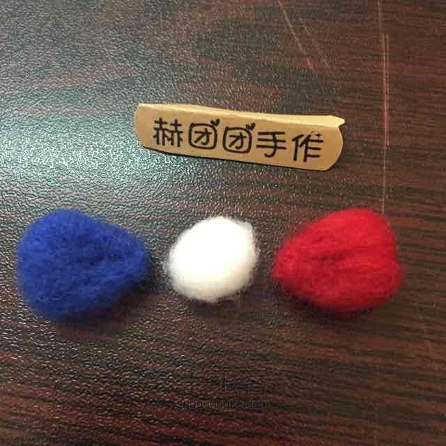 羊毛毡kt猫kitty制作教程基础教程 第14步