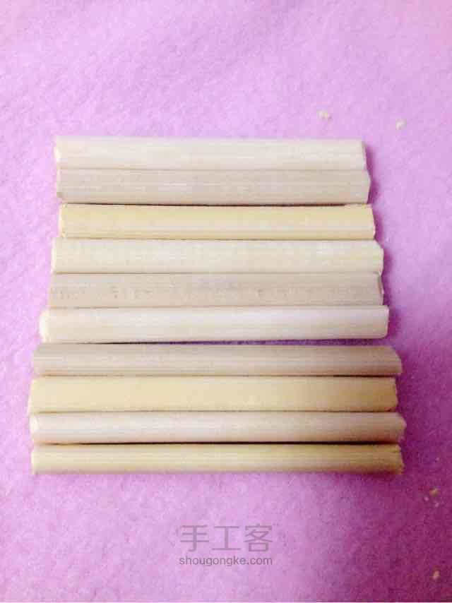 一次性筷子木凳 第3步