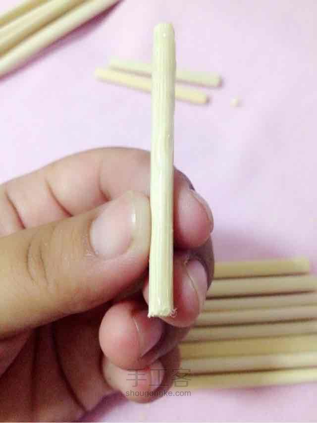 一次性筷子木凳 第4步
