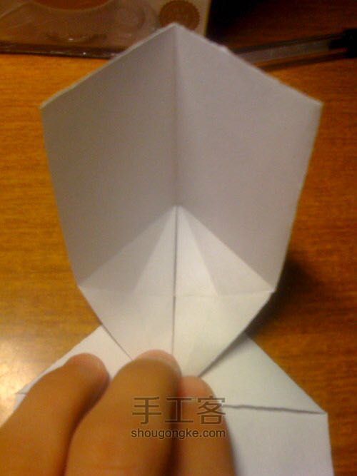 【转载】千纸鹤折纸教程 第11步