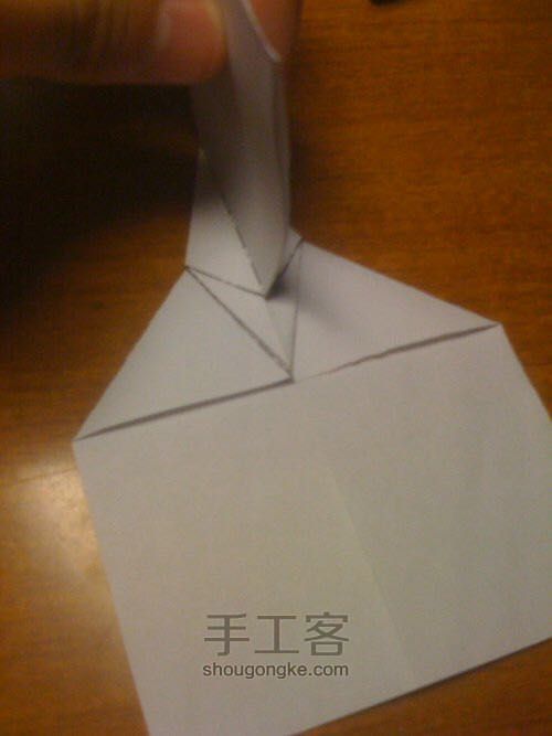 【转载】千纸鹤折纸教程 第13步
