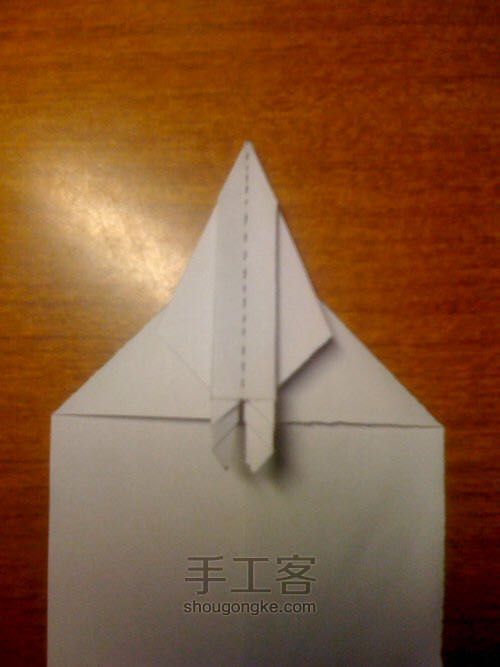 【转载】千纸鹤折纸教程 第19步