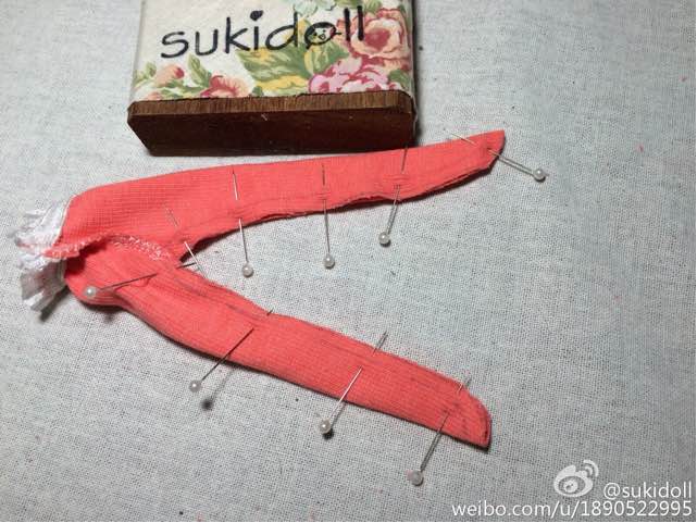 sukidoll娃衣教程---- 连体裤袜 第9步