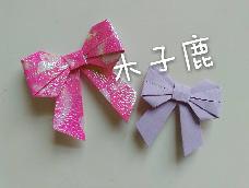 卡哇伊的折纸蝴蝶结，快快看过来！