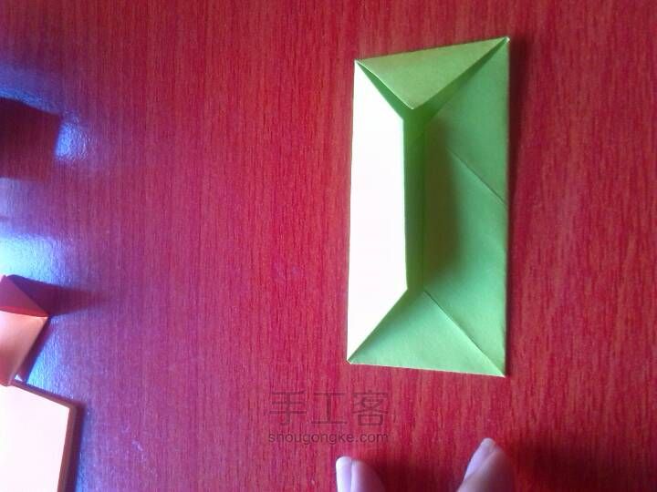 文艺小正方体的折法 第4步