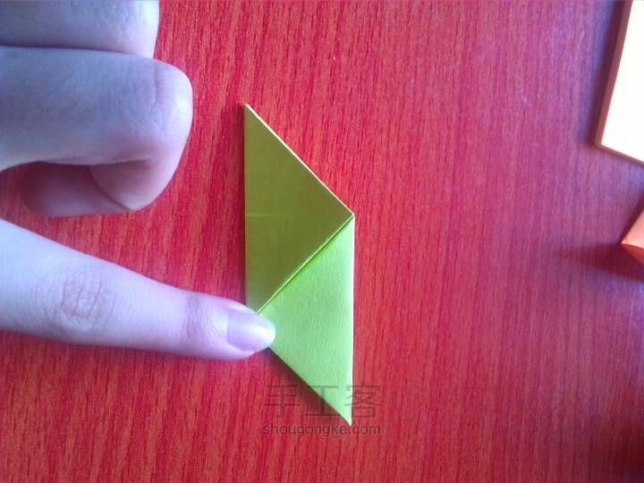 文艺小正方体的折法 第5步