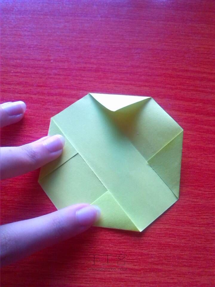 文艺小正方体的折法 第3步