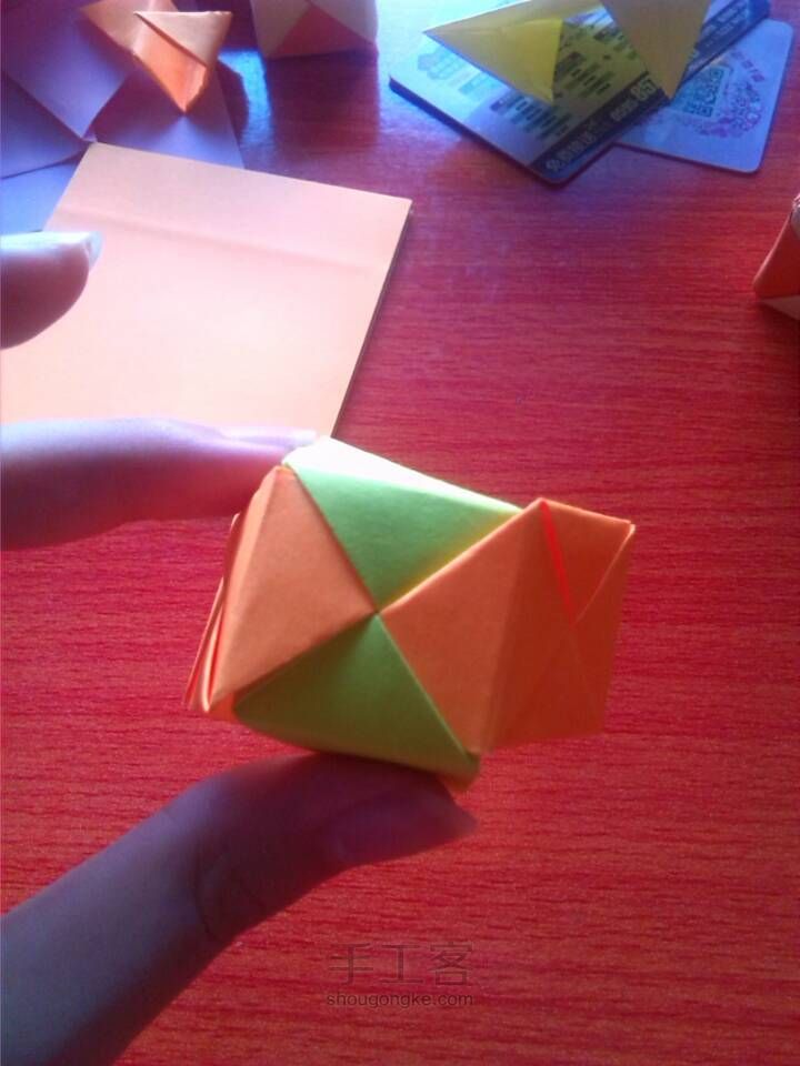 文艺小正方体的折法 第9步