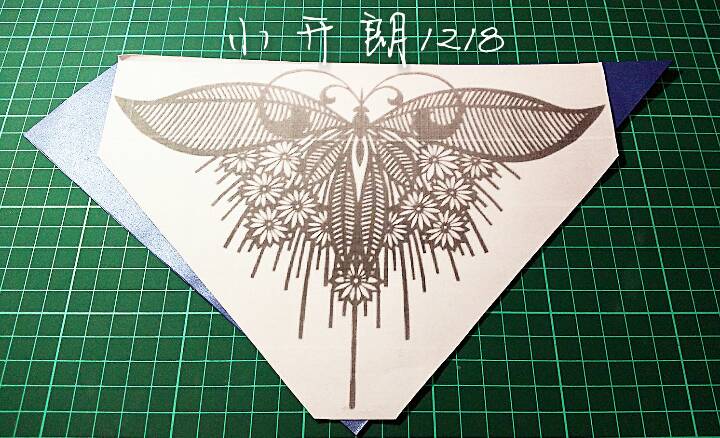 好久没发蝴蝶纸雕的教程了，希望大家喜欢！支持请点赞或收藏哈～ 第6步