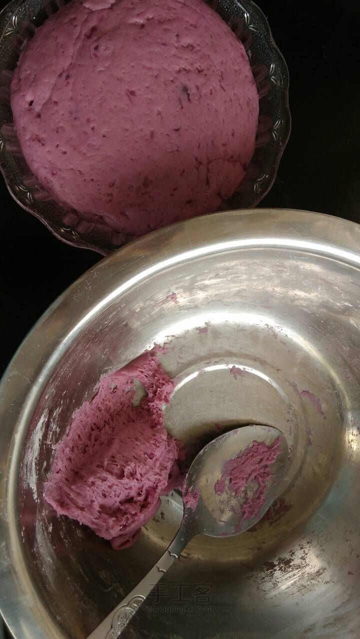 美爆的紫薯发糕！ 第4步