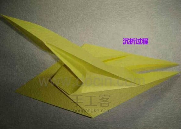 华丽十字架折纸教程 [转自豆丁网] 第6步