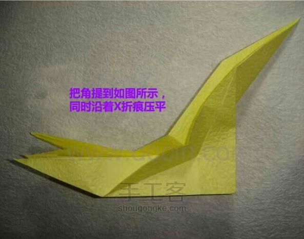 华丽十字架折纸教程 [转自豆丁网] 第12步