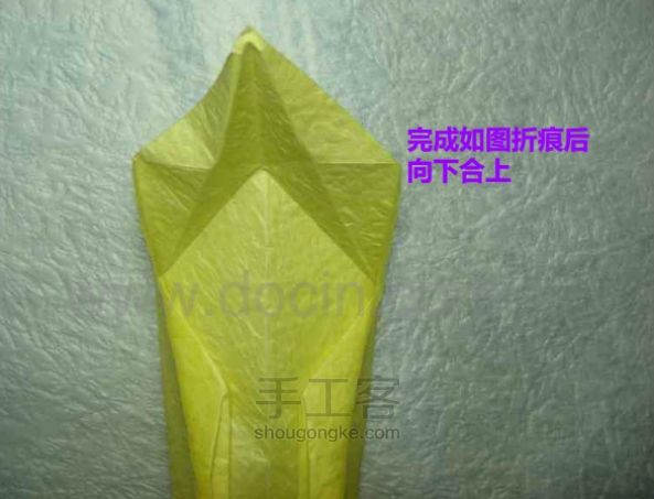 华丽十字架折纸教程 [转自豆丁网] 第33步