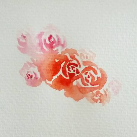 水彩玫瑰插画——那些独立的小清新 第11步