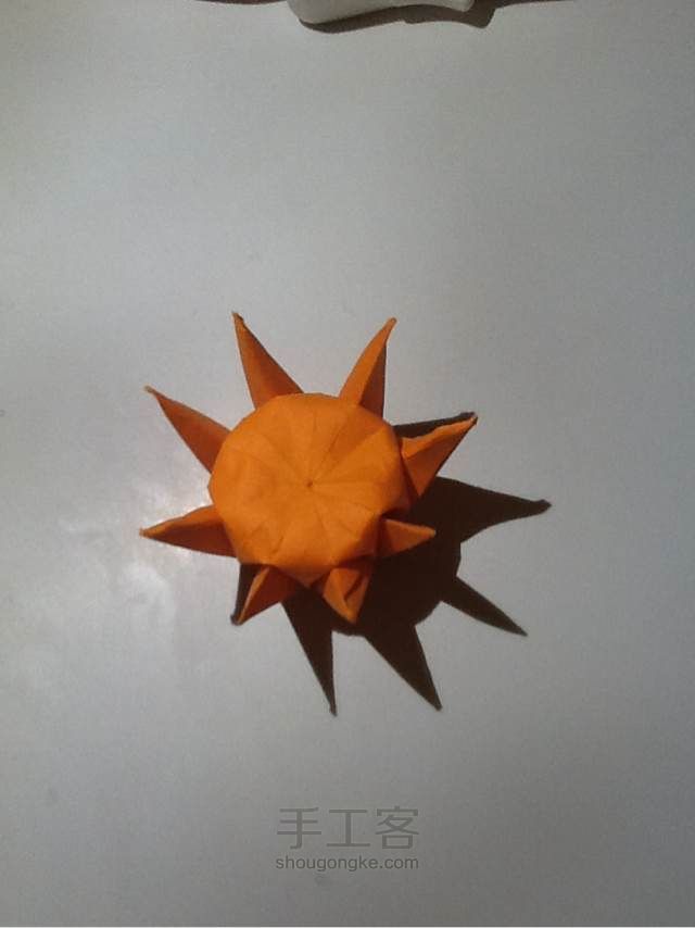 立体纸艺太阳花 第42步