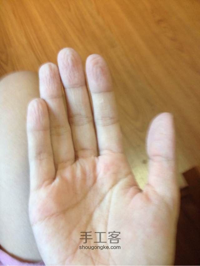 羊毛毡--蓝色清新小花口金包 第22步