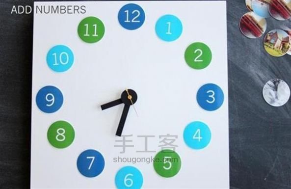 手工DIY实用的照片时钟创意小制作教程 第5步