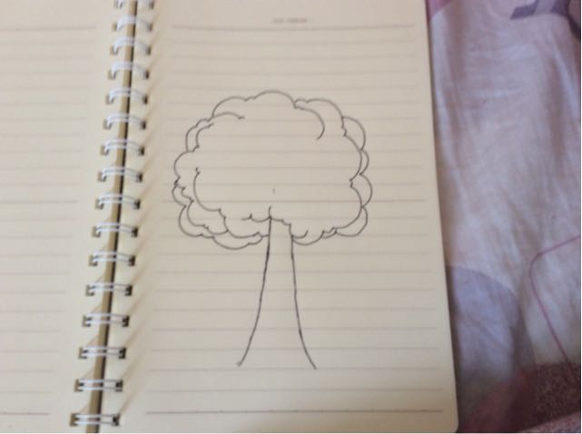 教你画树。 第3步