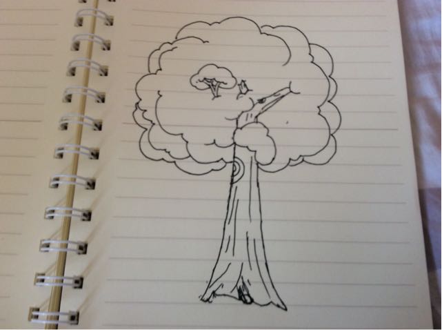 教你画树。 第5步