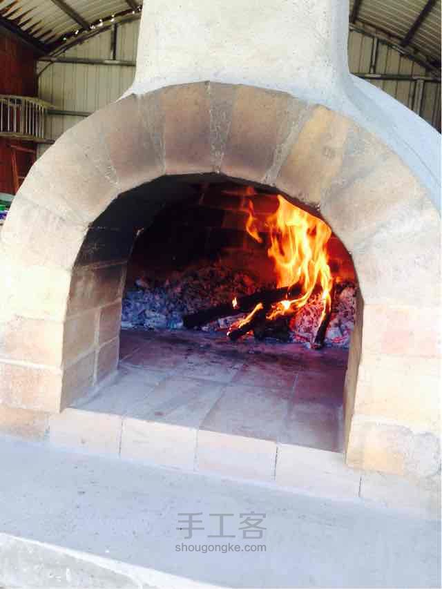 材燒，窯烤PIzza麵包窯製作 第26步