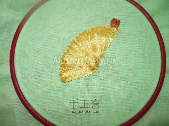 丝带绣蝴蝶（转） 第9步