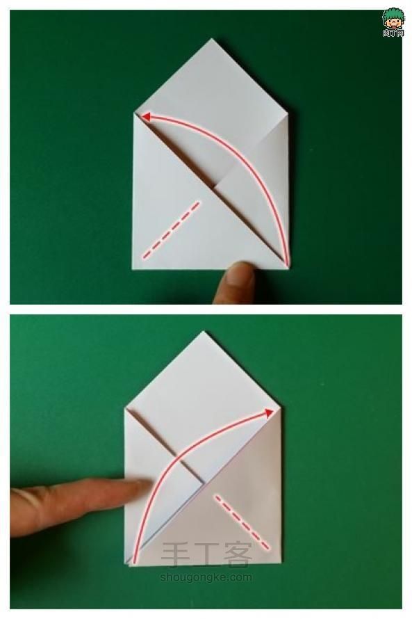 【转载】快献上你的“吻”手工贺卡折纸教程 第5步