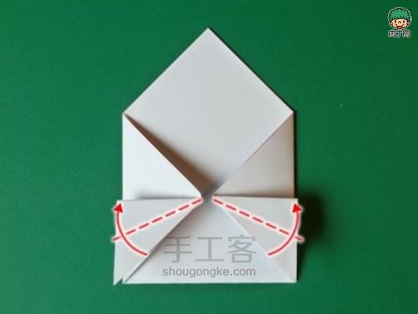 【转载】快献上你的“吻”手工贺卡折纸教程 第7步