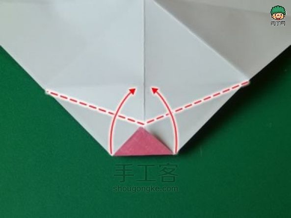 【转载】快献上你的“吻”手工贺卡折纸教程 第10步