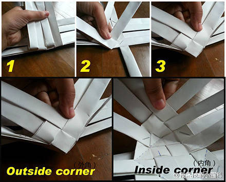【转载】超个性折纸箩筐笔筒 第5步