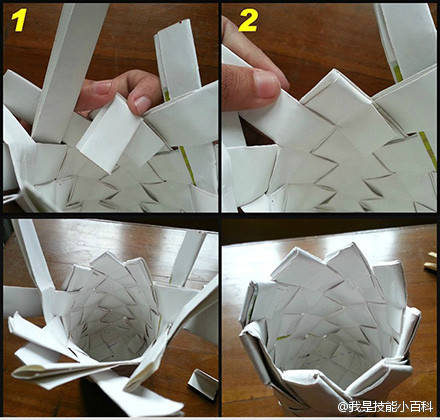 【转载】超个性折纸箩筐笔筒 第8步