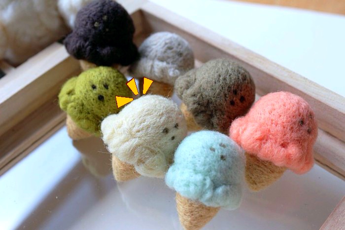 来制作一份美味的冰淇淋吧！(羊毛毡冰淇淋的制作过程) 第12步