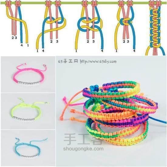 绳编手鏈【转】 第2步