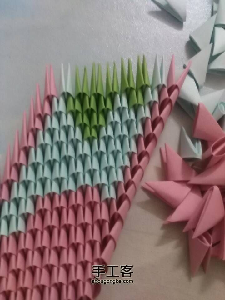 三角折纸-小鸟 第33步