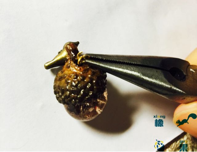 【橡果创意】·小微亮·小鸟鸟橡果缤纷彩色珠项链 第10步