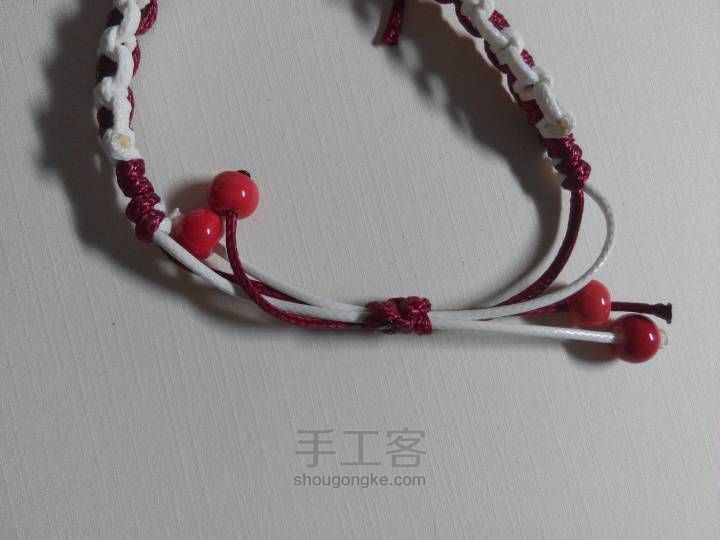 很简单的手绳 第13步