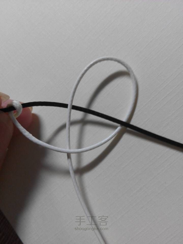 很简单的手绳 第24步
