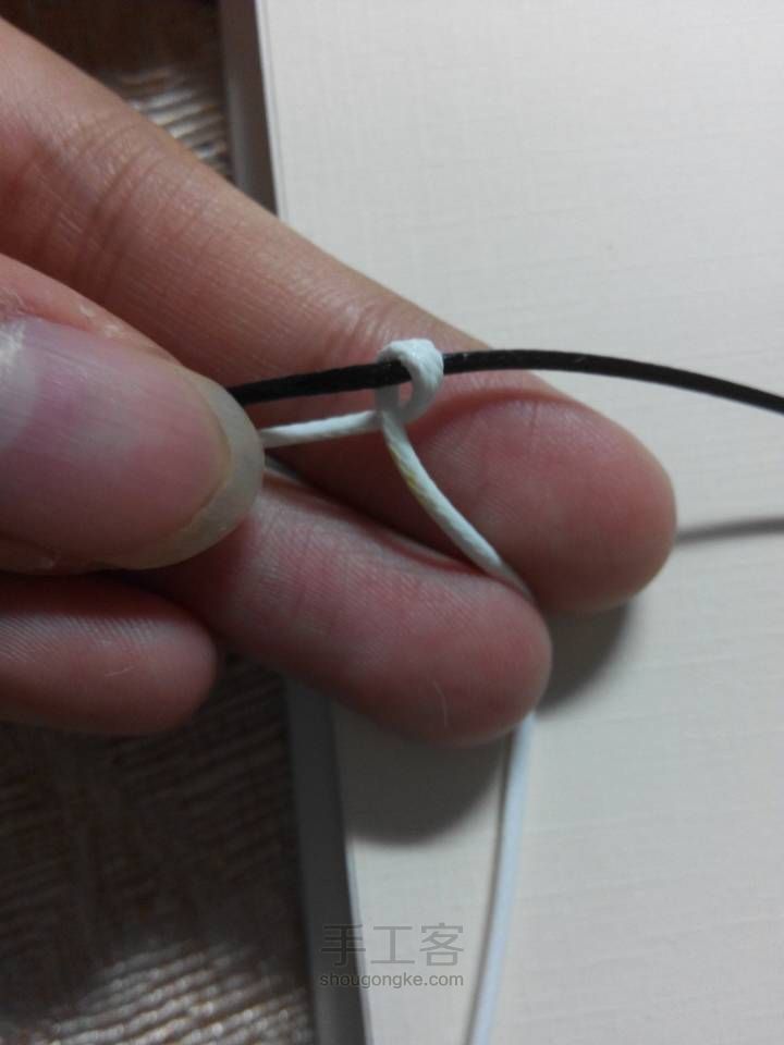 很简单的手绳 第22步