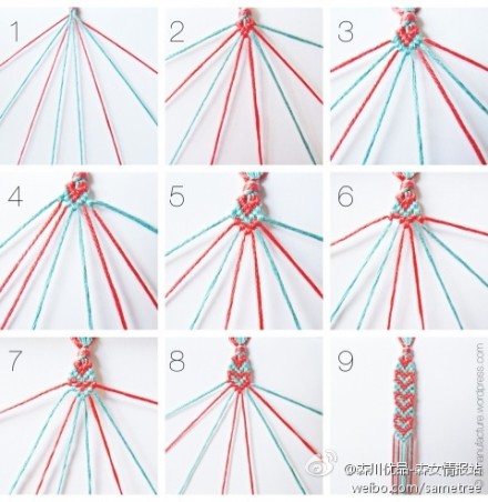 绳编手鏈二【转】 第4步