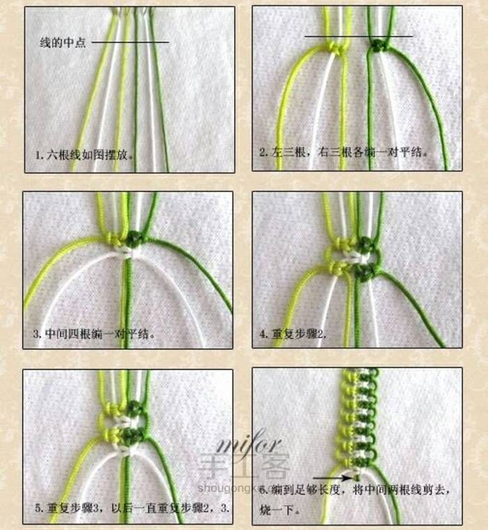 绳编手鏈二【转】 第5步