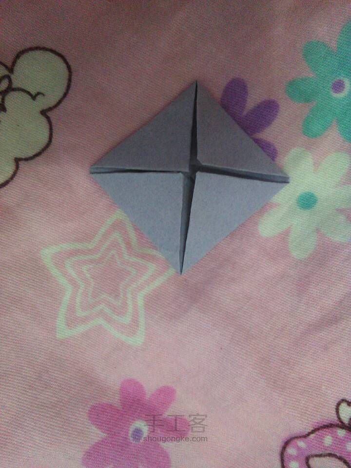 出淤泥而不染-折纸莲花教程 第3步