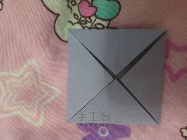 出淤泥而不染-折纸莲花教程 第2步