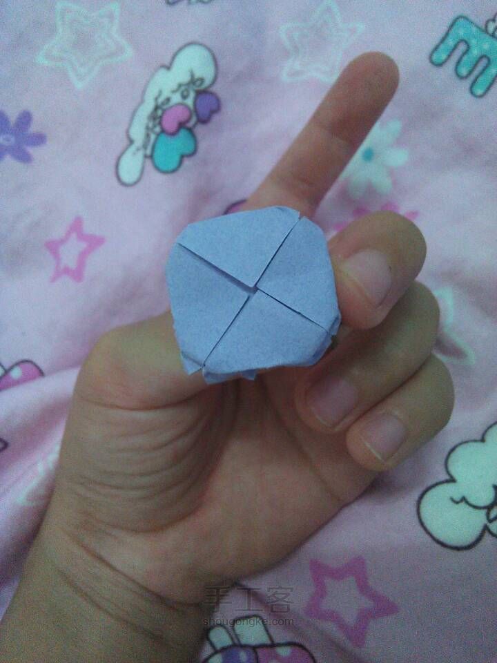 出淤泥而不染-折纸莲花教程 第12步